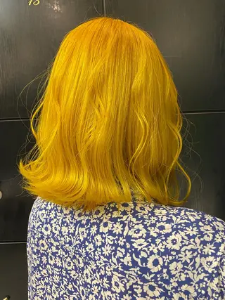 ミディアム カラー ヘアアレンジ 海外カラー白髪ぼかし ティファニーサユリのヘアスタイル