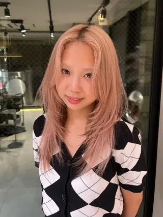 ロング カラー Qin所属・ハイトーン特化 🌟  ミキのヘアスタイル