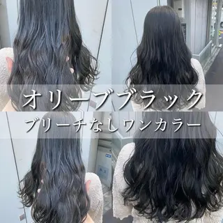 ロング カラー ブリーチなしカラー の職人YOSHIKIのヘアスタイル