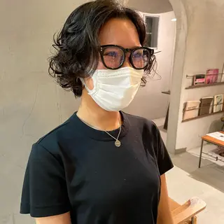 ショート パーマ 石田 まいやのヘアスタイル