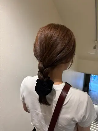 セミロング カラー 上條 響子のヘアスタイル