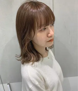ミディアム カラー minami🪷 暖色カラーのヘアスタイル