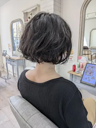 ショート パーマ Aulii by illu hair/アウリイ バイイルヘアー所属・ミヤザキ マサユキのヘアスタイル