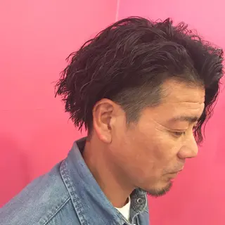 ショート パーマ メンズ Vir by browのヘアスタイル