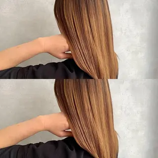 ミディアム カラー ♡美髪•艶髪♡砂川 なつきのヘアスタイル