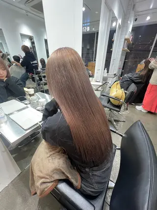 ロング パーマ ✨髪質改善矯正× ブリーチ✨YU-KIのヘアスタイル