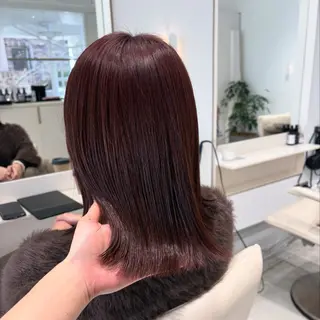 ミディアム カラー カジュアルを女っぽく 𝗮𝘆𝗮𝗰𝗼のヘアスタイル