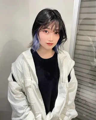 ミディアム カラー ブリーチ/ベージュ 💕/momoaのヘアスタイル