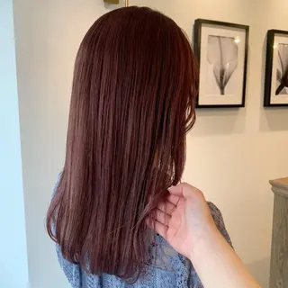 セミロング カラー moon  ticobrae所属・こくしょう れいかのヘアスタイル