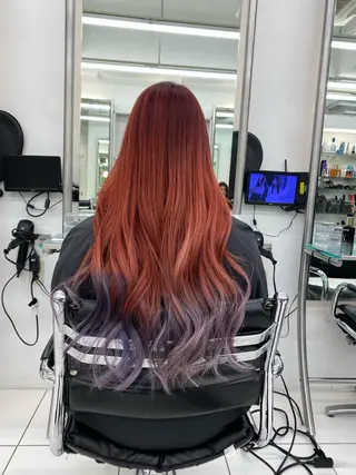 ロング 【レイヤーカット】 キサヌキミワのヘアスタイル