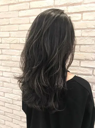 セミロング カラー シールエクステ⭐️ オオミタクヤのヘアスタイル