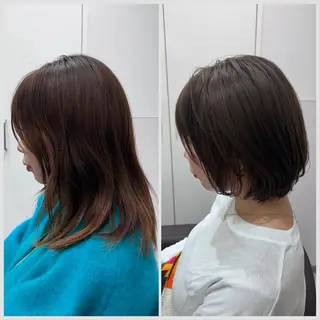 ショート カラー SALOWIN 神戸三宮店所属・【三宮/ブリーチ なしカラー】高田祐也のヘアスタイル