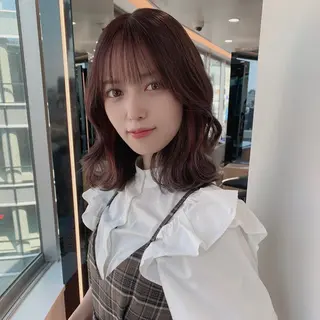 ミディアム カラー 【lapis渋谷】 Aoriのヘアスタイル