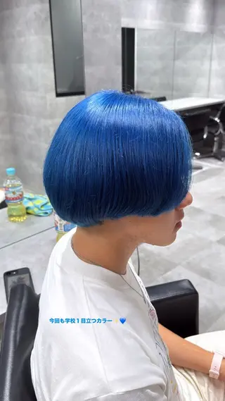 カラー メンズ 川浪 ほほみのヘアスタイル