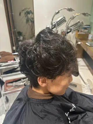 ミディアム パーマ メンズ レイヤーカット/艶髪 /パーマaikoのヘアスタイル