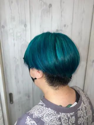 ショート ゆぴ☾‪/推しカラー /ハイトーンのヘアスタイル