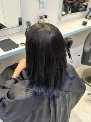 ミディアム カラー ♥️暖色モテカラ ー♥️由夏のヘアスタイル