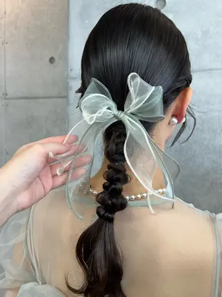 ヘアアレンジ カコ/レイヤーカット ヘアアレンジのヘアスタイル