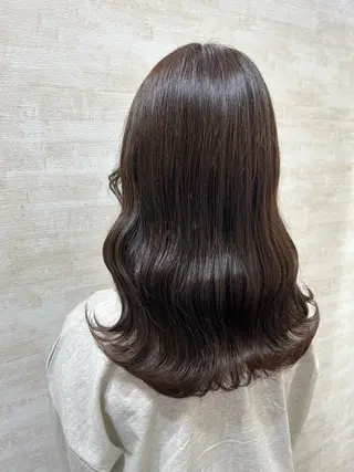 セミロング カラー ヘアアレンジ 髪質改善&艶感カラー 🪄岡井美結のヘアスタイル