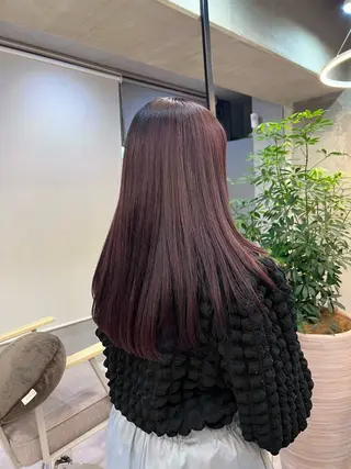 ロング カラー 🍒サクラ🍒 /透明感カラー/艶髪のヘアスタイル