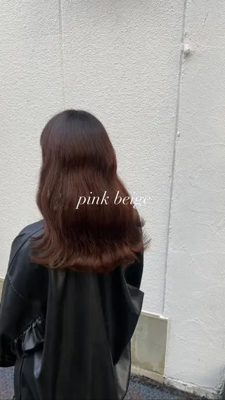 セミロング カラー 縮毛矯正とレイヤー /杉村凜汰郎のヘアスタイル