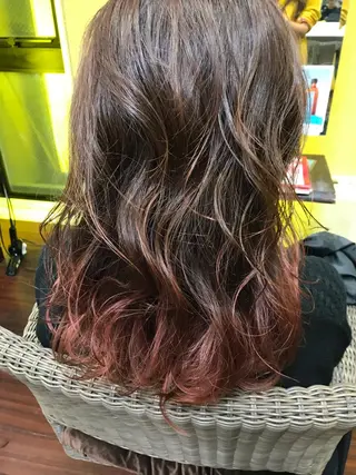 ロング ママ美容師 *ヒマワリのヘアスタイル