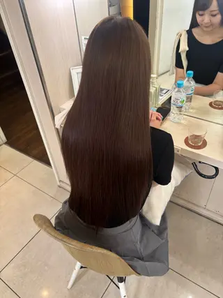 ロング カラー ヘアアレンジ メンズ エクステ🎀艶カラー ✨しぇる🌙のヘアスタイル