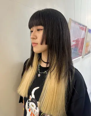 ロング レイヤーカット/ハイ トーン✂︎ゆーぴ✂︎のヘアスタイル
