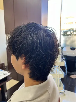 ショート パーマ メンズ AROH men's cut&men's perm 船橋店所属・🧊メンズ特化🧊 高木航希のヘアスタイル