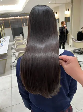 ロング 吹田 駿 髪質改善縮毛矯正のヘアスタイル