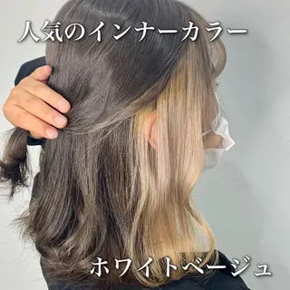 ミディアム カラー 中本 達也のヘアスタイル