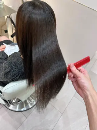 ロング ボブ/レイヤーボブ/ 髪質改善/梶川 夏季のヘアスタイル