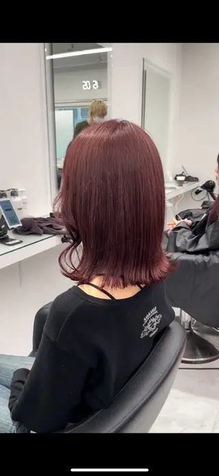 ミディアム 🥀ワンホン風暖色 カラーRISA🥀のヘアスタイル