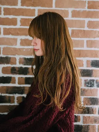 ロング パーマ 福島 浩司のヘアスタイル