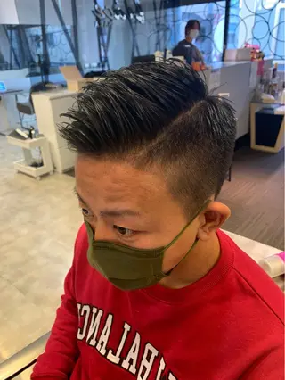 ショート メンズ メンズパーマ/難波/ 心斎橋　室園亮佑のヘアスタイル