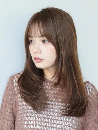 ロング カラー 髙木美緒🌿 レイヤー/アレンジのヘアスタイル