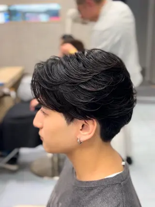 ショート パーマ メンズ 🔮メンズ縮毛矯正 毛流れパーマ💎竹永のヘアスタイル