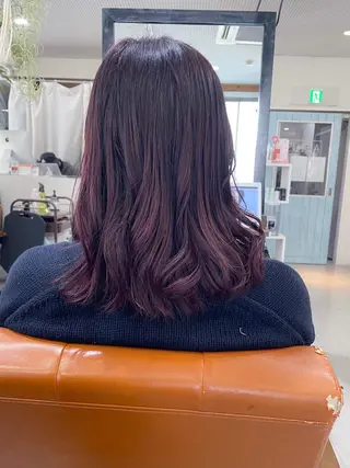 セミロング カラー かんばら りょーいのヘアスタイル