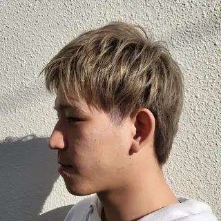 ショート カラー メンズ 社内カット講師・店長 菅原賢一のヘアスタイル