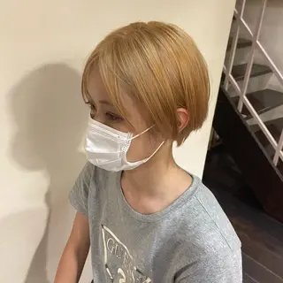 ショート カラー ヘアアレンジ AIRFLOW所属・韓国ヘア ユイカのヘアスタイル