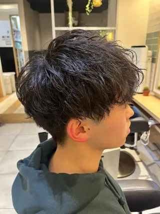 ショート パーマ メンズ メンズ特化【平吉蓮】 ひらよしれんのヘアスタイル