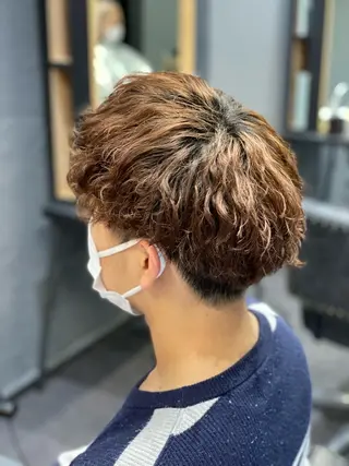 ショート カラー パーマ エクステ/カラー/ TOMOYUKIのヘアスタイル