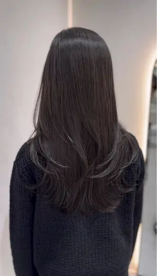 カラー 🩶レイヤー/艶髪/ 顔周り/韓国風/輝士のヘアスタイル