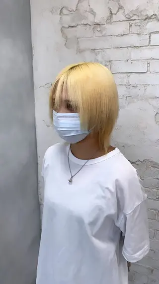 ショート 派手髪支持率No1 Eisukeのヘアスタイル