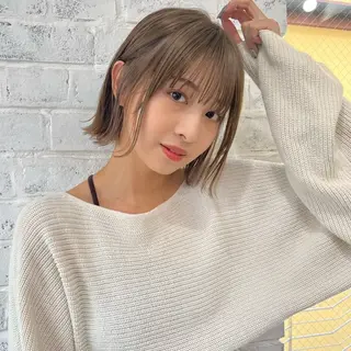 ミディアム fumi🪞血色感 アップ艶カラーのヘアスタイル