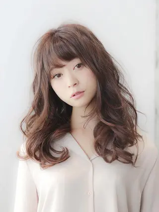 ロング カラー 髪質改善🌈縮毛矯正 荻原 達矢のヘアスタイル