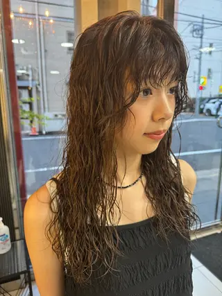 ロング パーマ ᴘʀɪᴢᴇ 🌜 ᴀɴʀɪ 🌜のヘアスタイル