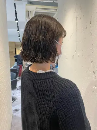 ショート パーマ EIGHT 中川原 菜々子のヘアスタイル