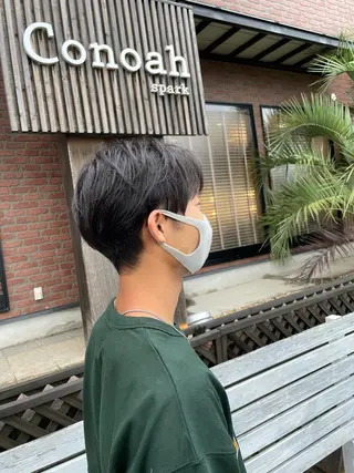 メンズ 小林 崇雅　ダウンパーマのヘアスタイル