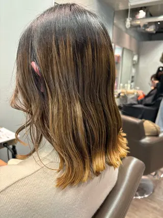 ミディアム 🎀縮毛矯正.暗髪 .艶髪🩶ちひろのヘアスタイル